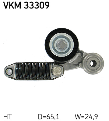 SKF VKM 33309 feszítőgörgő, hosszbordás szíj CITROËN