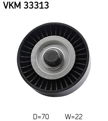 SKF VKM 33313 Szíjtárcsa/vezetőgörgő, hosszbordás szíj CITROËN FIAT IVECO PEUGEOT