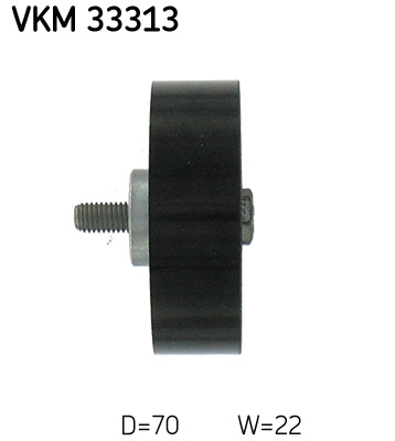 SKF VKM 33313 Szíjtárcsa/vezetőgörgő, hosszbordás szíj CITROËN FIAT IVECO PEUGEOT