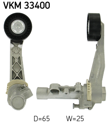 SKF VKM 33400 feszítőgörgő, hosszbordás szíj CITROËN DS MINI OPEL PEUGEOT