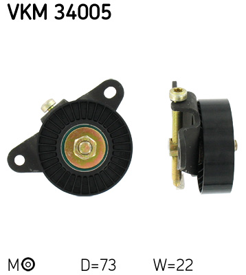 SKF VKM 34005 feszítőgörgő, hosszbordás szíj FORD MAZDA