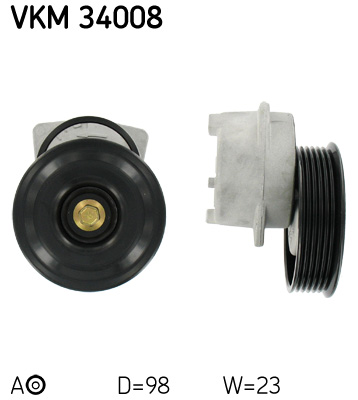 SKF VKM 34008 feszítőgörgő, hosszbordás szíj FORD MAZDA