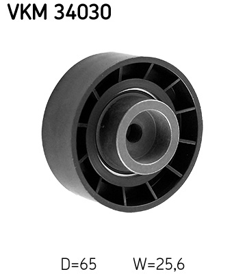 SKF VKM 34030 Szíjtárcsa/vezetőgörgő, hosszbordás szíj CITROËN FIAT FORD JAGUAR PEUGEOT