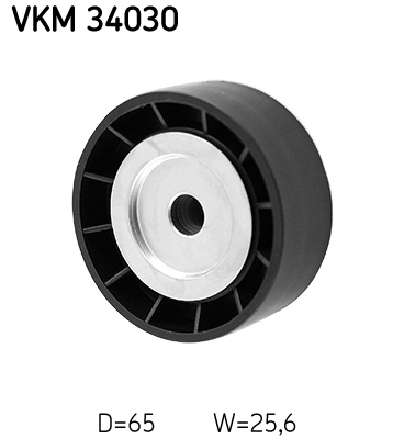 SKF VKM 34030 Szíjtárcsa/vezetőgörgő, hosszbordás szíj CITROËN FIAT FORD JAGUAR PEUGEOT