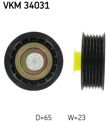 SKF VKM 34031 Szíjtárcsa/vezetőgörgő, hosszbordás szíj FORD JAGUAR