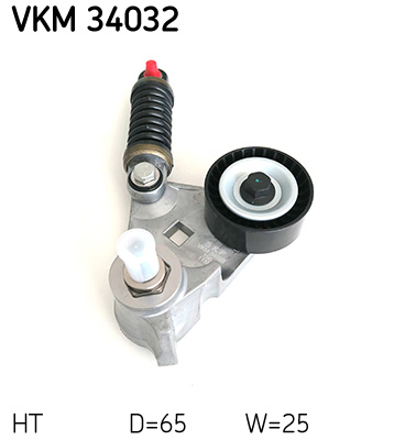 SKF VKM 34032 feszítőgörgő, hosszbordás szíj FORD JAGUAR