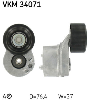 SKF VKM 34071 feszítőgörgő, hosszbordás szíj FORD