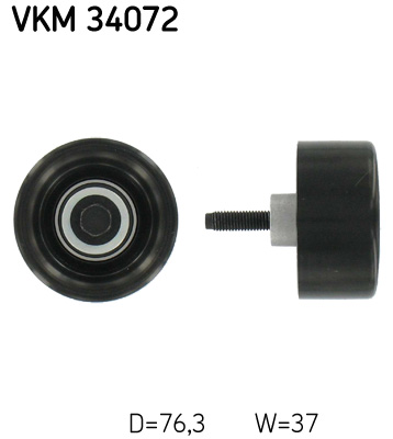 SKF VKM 34072 Szíjtárcsa/vezetőgörgő, hosszbordás szíj FORD