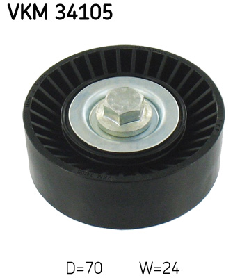 SKF VKM 34105 Szíjtárcsa/vezetőgörgő, hosszbordás szíj FORD MAZDA