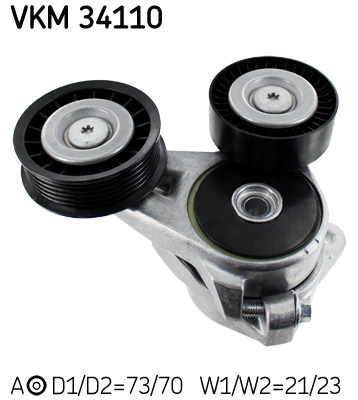 SKF VKM 34110 feszítőgörgő, hosszbordás szíj FORD