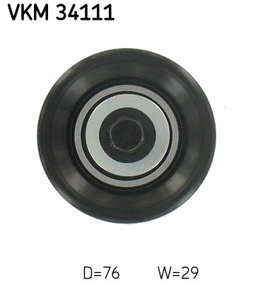 SKF VKM 34111 Szíjtárcsa/vezetőgörgő, hosszbordás szíj FORD