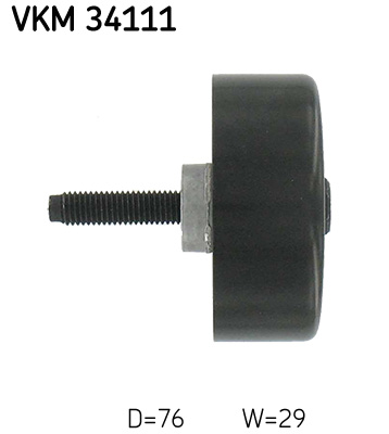 SKF VKM 34111 Szíjtárcsa/vezetőgörgő, hosszbordás szíj FORD