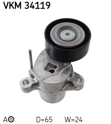 SKF VKM 34119 feszítőgörgő, hosszbordás szíj FORD