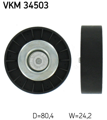 SKF VKM 34503 Szíjtárcsa/vezetőgörgő, hosszbordás szíj SAAB