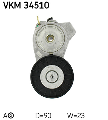 SKF VKM 34510 feszítőgörgő, hosszbordás szíj SAAB