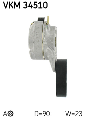 SKF VKM 34510 feszítőgörgő, hosszbordás szíj SAAB