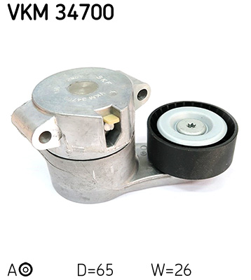 SKF VKM 34700 feszítőgörgő, hosszbordás szíj CITROËN FIAT FORD PEUGEOT
