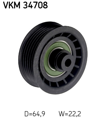 SKF VKM 34708 Szíjtárcsa/vezetőgörgő, hosszbordás szíj FORD