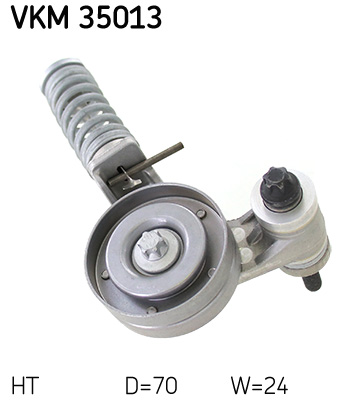 SKF VKM 35013 feszítőgörgő, hosszbordás szíj CHEVROLET HOLDEN OPEL SUZUKI VAUXHALL
