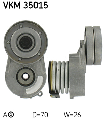 SKF VKM 35015 feszítőgörgő, hosszbordás szíj OPEL VAUXHALL