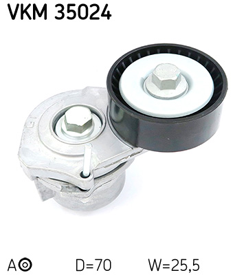 SKF VKM 35024 feszítőgörgő, hosszbordás szíj CHEVROLET OPEL VAUXHALL