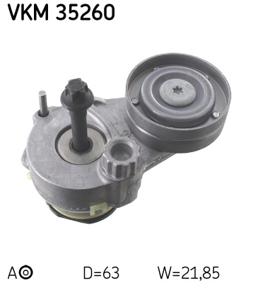 SKF VKM 35260 feszítőgörgő, hosszbordás szíj ALFA ROMEO CHEVROLET FIAT HOLDEN OPEL SAAB VAUXHALL