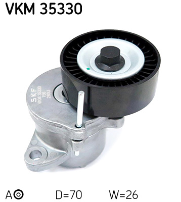 SKF VKM 35330 feszítőgörgő, hosszbordás szíj CHEVROLET OPEL SAAB VAUXHALL