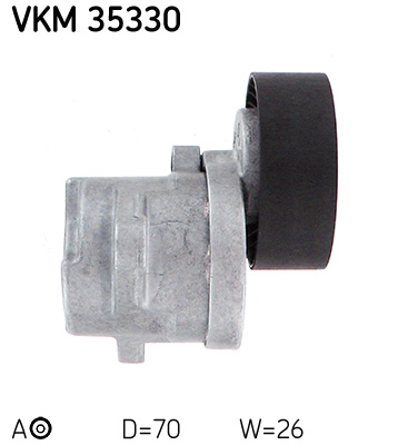 SKF VKM 35330 feszítőgörgő, hosszbordás szíj CHEVROLET OPEL SAAB VAUXHALL