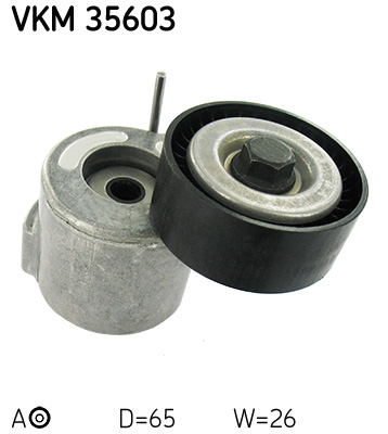 SKF VKM 35603 feszítőgörgő, hosszbordás szíj ALFA ROMEO CHRYSLER FIAT HOLDEN JEEP LANCIA OPEL SAAB VAUXHALL