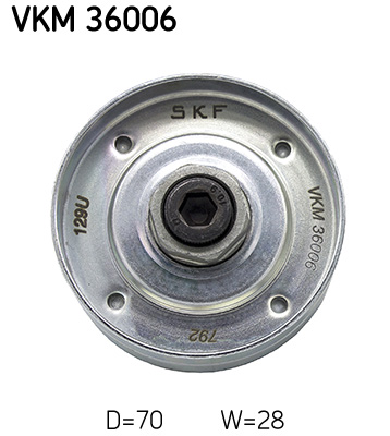 SKF VKM 36006 Szíjtárcsa/vezetőgörgő, hosszbordás szíj CITROËN RENAULT