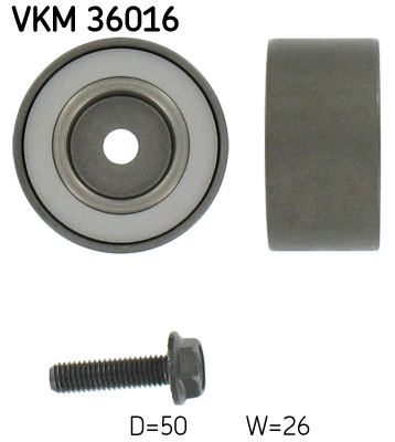 SKF VKM 36016 Szíjtárcsa/vezetőgörgő, hosszbordás szíj MITSUBISHI RENAULT VOLVO