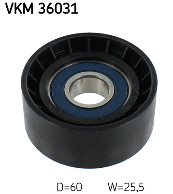 SKF VKM 36031 Szíjtárcsa/vezetőgörgő, hosszbordás szíj DACIA MITSUBISHI NISSAN OPEL RENAULT SUZUKI VAUXHALL VOLVO