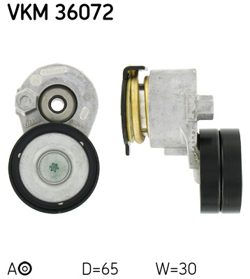 SKF VKM 36072 feszítőgörgő, hosszbordás szíj RENAULT