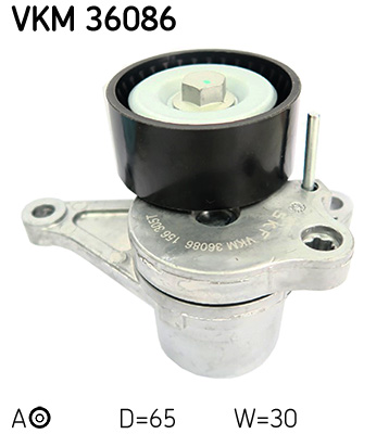 SKF VKM 36086 feszítőgörgő, hosszbordás szíj NISSAN OPEL RENAULT VAUXHALL