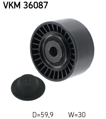 SKF VKM 36087 Szíjtárcsa/vezetőgörgő, hosszbordás szíj DACIA FIAT MERCEDES-BENZ NISSAN OPEL RENAULT SMART VAUXHALL