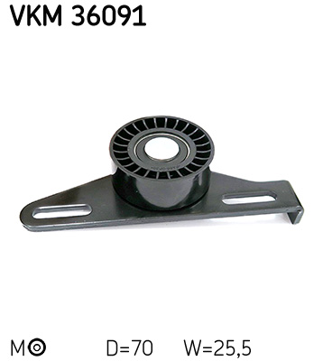 SKF VKM 36091 feszítőgörgő, hosszbordás szíj DACIA LADA NISSAN RENAULT