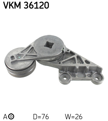 SKF VKM 36120 feszítőgörgő, hosszbordás szíj RENAULT VOLVO