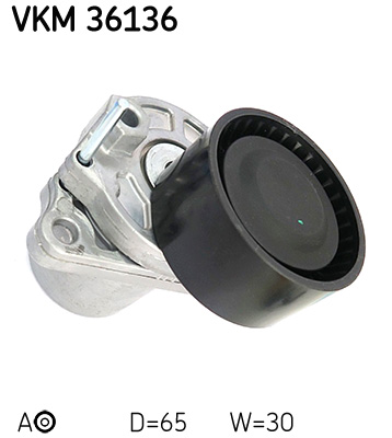 SKF VKM 36136 feszítőgörgő, hosszbordás szíj FIAT MERCEDES-BENZ NISSAN OPEL RENAULT VAUXHALL