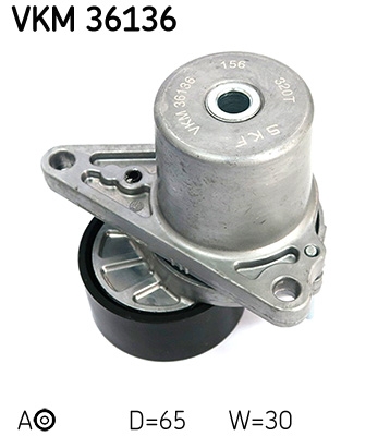 SKF VKM 36136 feszítőgörgő, hosszbordás szíj FIAT MERCEDES-BENZ NISSAN OPEL RENAULT VAUXHALL