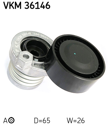 SKF VKM 36146 feszítőgörgő, hosszbordás szíj DACIA MERCEDES-BENZ NISSAN RENAULT