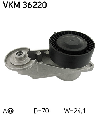 SKF VKM 36220 feszítőgörgő, hosszbordás szíj VOLVO