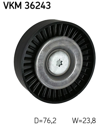 SKF VKM 36243 Szíjtárcsa/vezetőgörgő, hosszbordás szíj LAND ROVER VOLVO
