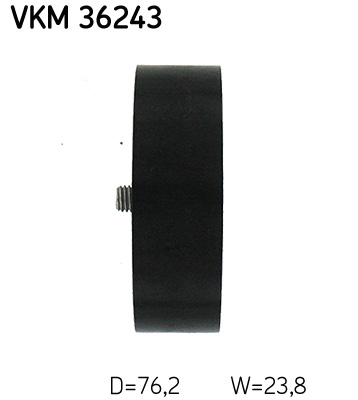 SKF VKM 36243 Szíjtárcsa/vezetőgörgő, hosszbordás szíj LAND ROVER VOLVO