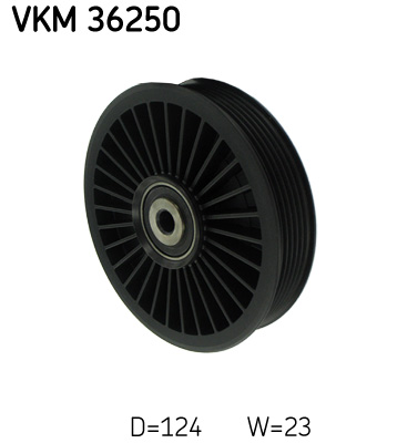 SKF VKM 36250 Szíjtárcsa/vezetőgörgő, hosszbordás szíj OPEL RENAULT VAUXHALL VOLVO