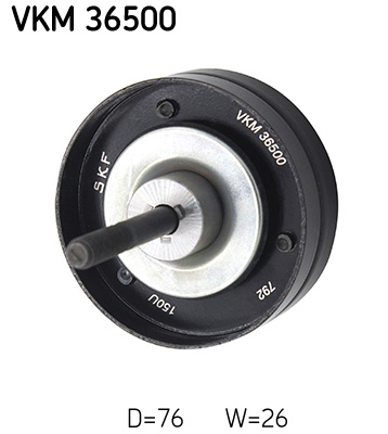 SKF VKM 36500 Szíjtárcsa/vezetőgörgő, hosszbordás szíj VOLVO