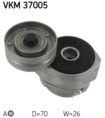SKF VKM 37005 feszítőgörgő, hosszbordás szíj HONDA LAND ROVER MG ROVER