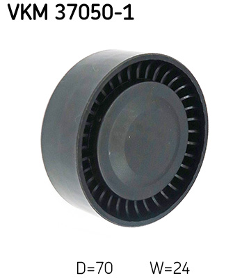 SKF VKM 37050-1 Szíjtárcsa/vezetőgörgő, hosszbordás szíj