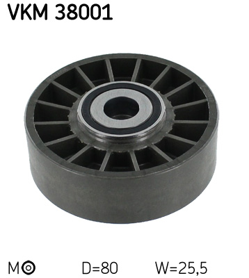 SKF VKM 38001 feszítőgörgő, hosszbordás szíj BMW DAEWOO MERCEDES-BENZ VW