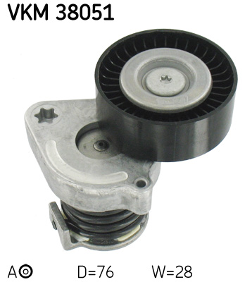 SKF VKM 38051 feszítőgörgő, hosszbordás szíj MERCEDES-BENZ MERCEDES-BENZ (BBDC)