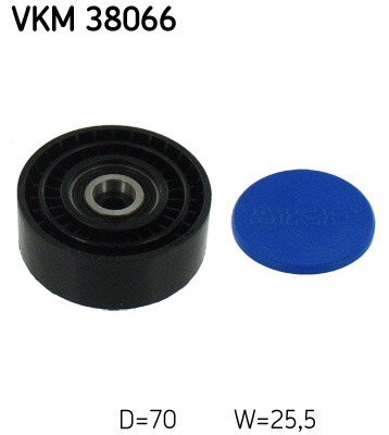 SKF VKM 38066 Szíjtárcsa/vezetőgörgő, hosszbordás szíj MERCEDES-BENZ
